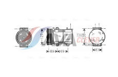 Kompresor, klimatizace AVA Clever Choice FDAK322