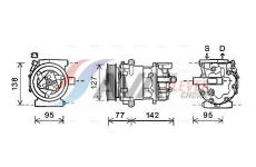 Kompresor, klimatizace AVA Clever Choice FDAK469