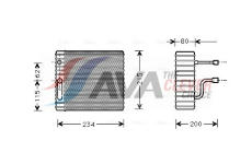 Výparník, klimatizace AVA Clever Choice FDV089