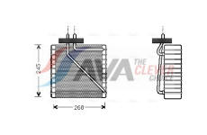 Výparník, klimatizace AVA Clever Choice FDV270