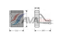 Výparník, klimatizace AVA Clever Choice FDV330