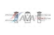 Expanzní ventil, klimatizace AVA Clever Choice FT1305