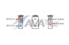 Expanzní ventil, klimatizace AVA Clever Choice FT1405