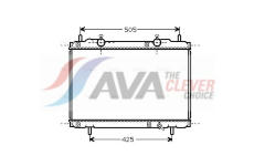 Chladič, chlazení motoru AVA Clever Choice FT2167