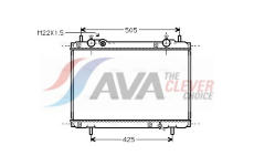 Chladič, chlazení motoru AVA Clever Choice FT2185
