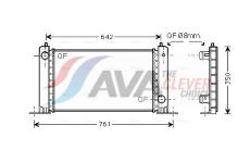 Chladič, chlazení motoru AVA Clever Choice FT2251