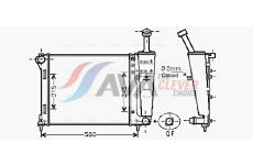 Chladič, chlazení motoru AVA Clever Choice FTA2345
