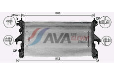 Chladič, chlazení motoru AVA Clever Choice FT2481