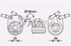 Olejový chladič, motorový olej AVA Clever Choice FT3458