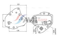 Olejový chladič, motorový olej AVA Clever Choice FT3486