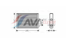 Výměník tepla, vnitřní vytápění AVA Clever Choice FT6325