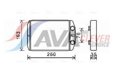 Výměník tepla, vnitřní vytápění AVA Clever Choice FT6395