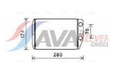 Výměník tepla, vnitřní vytápění AVA Clever Choice FT6410