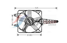 Větrák, chlazení motoru AVA Clever Choice FT7501