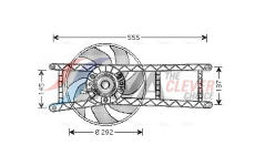Větrák, chlazení motoru AVA Clever Choice FT7525