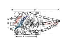 Větrák, chlazení motoru AVA Clever Choice FT7527
