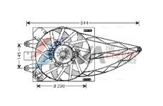 Větrák, chlazení motoru AVA Clever Choice FT7528
