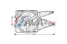 Větrák, chlazení motoru AVA Clever Choice FT7531