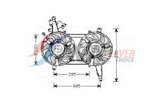 Větrák, chlazení motoru AVA Clever Choice FT7542