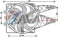 Větrák, chlazení motoru AVA Clever Choice FT7568