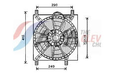 Větrák, chlazení motoru AVA Clever Choice FT7580