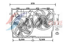 Větrák, chlazení motoru AVA Clever Choice FT7586