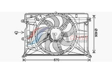 Větrák, chlazení motoru AVA Clever Choice FT7611