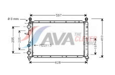 Chladič, chlazení motoru AVA Clever Choice FTA2096