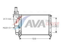 Chladič, chlazení motoru AVA Clever Choice FTA2138
