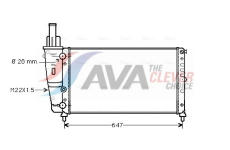 Chladič, chlazení motoru AVA Clever Choice FTA2140