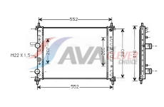 Chladič, chlazení motoru AVA Clever Choice FTA2182