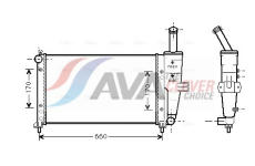 Chladič, chlazení motoru AVA Clever Choice FTA2208