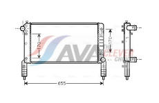 Chladič, chlazení motoru AVA Clever Choice FTA2263