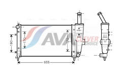 Chladič, chlazení motoru AVA Clever Choice FTA2281