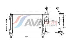 Chladič, chlazení motoru AVA Clever Choice FTA2308