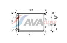 Chladič, chlazení motoru AVA Clever Choice FTA2316