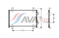 Kondenzátor, klimatizace AVA Clever Choice FTA5302