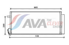 Kondenzátor, klimatizace AVA Clever Choice FTA5396D