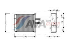Výměník tepla, vnitřní vytápění AVA Clever Choice FTA6150