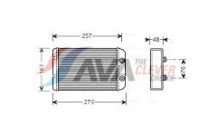 Výměník tepla, vnitřní vytápění AVA Clever Choice FTA6254