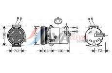 Kompresor, klimatizace AVA Clever Choice FTAK334