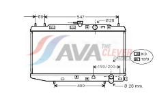 Chladič, chlazení motoru AVA Clever Choice HD2047