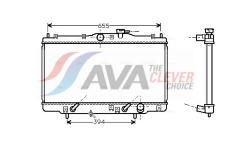 Chladič, chlazení motoru AVA Clever Choice HD2071
