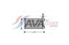 Výměník tepla, vnitřní vytápění AVA Clever Choice HD6203
