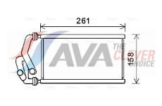 Výměník tepla, vnitřní vytápění AVA Clever Choice HDA6294