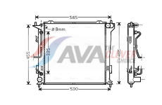 Chladič, chlazení motoru AVA Clever Choice HY2182