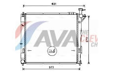 Chladič, chlazení motoru AVA Clever Choice HY2346