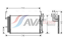 Kondenzátor, klimatizace AVA Clever Choice HY5084D