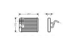 Výměník tepla, vnitřní vytápění AVA QUALITY COOLING HY6120