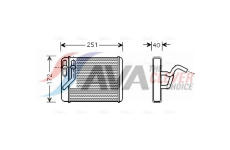 Výměník tepla, vnitřní vytápění AVA Clever Choice HY6120